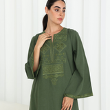 Olive Green Jalabiya