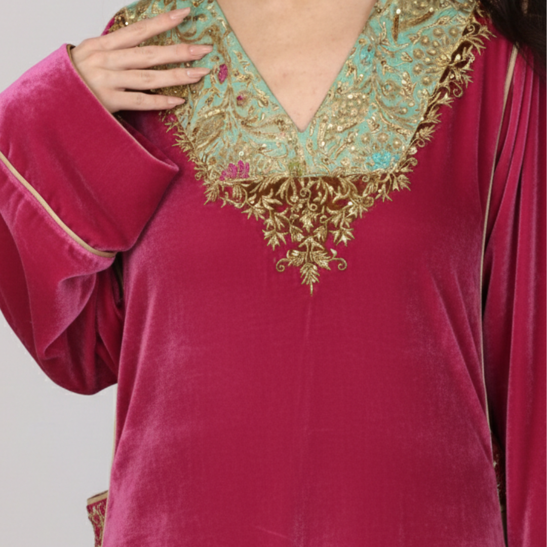 Zayna Velvet Jalabiya